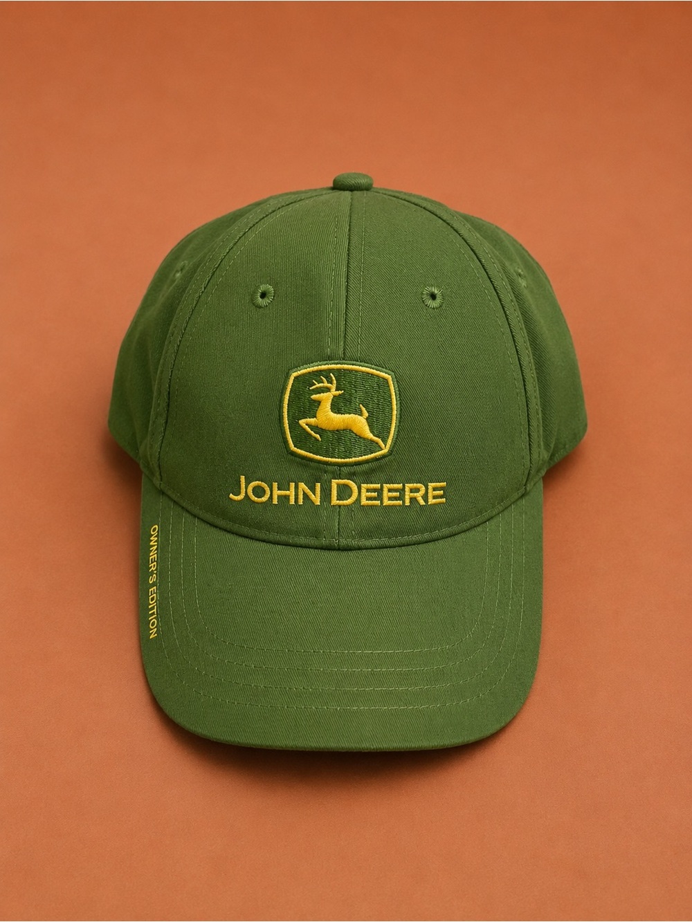 John Deere Green and Yellow Embroidered Logo Cap